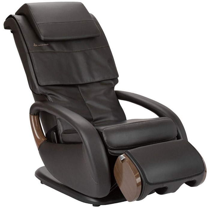 Human Touch WholeBody 8.0 Massage Chair in Charcoal Footrest Slightly up
