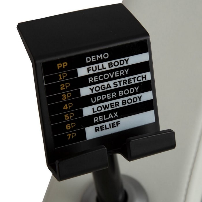 Human Touch Wholebody Rove Massage Chair tablet remote holder guide.