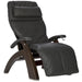Human Touch Perfect Chair PC-420 with Gray Premium Leather & Supreme Package with Dark Walnut base.