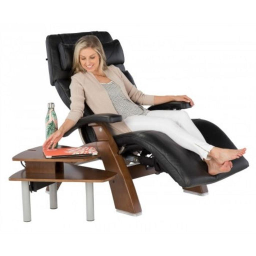 Human Touch Perfect Chair Media Table Angled View with Person