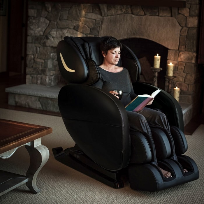 Infinity Smart Chair X3 3D/4D Massage Chair with Woman Sitting