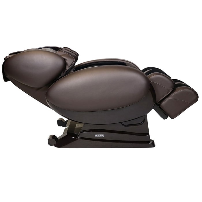 Infinity IT-8500 Plus Massage Chair in Brown Reclined Position