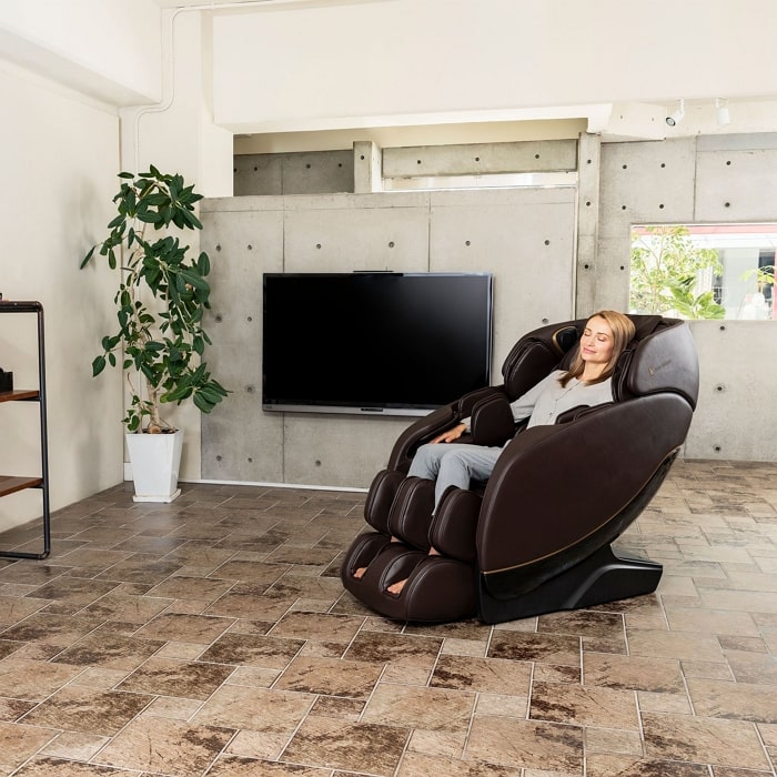Inner Balance Jin 2.0 Massage Chair with Woman Sitting