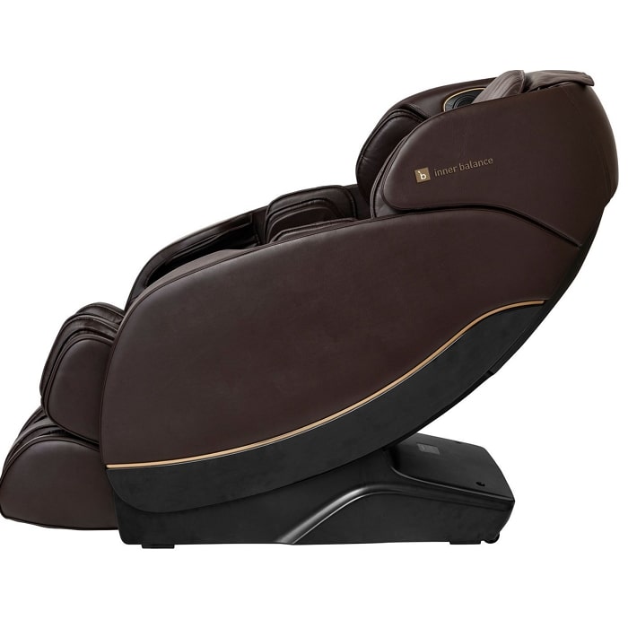 Inner Balance Jin 2.0 Massage Chair in Brown Side View