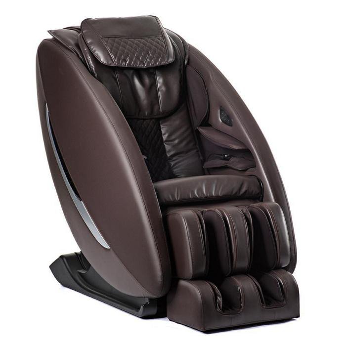 Inner Balance Wellness Ji Massage Chair IMR0047 in brown color semi side view