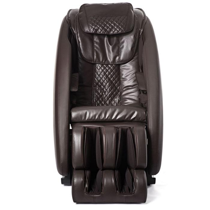 Ji massage chair in brown color front view.