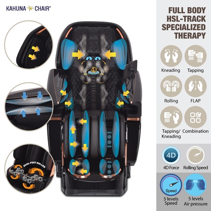 Kahuna EM-8500 Massage Chair Specialized Therapy