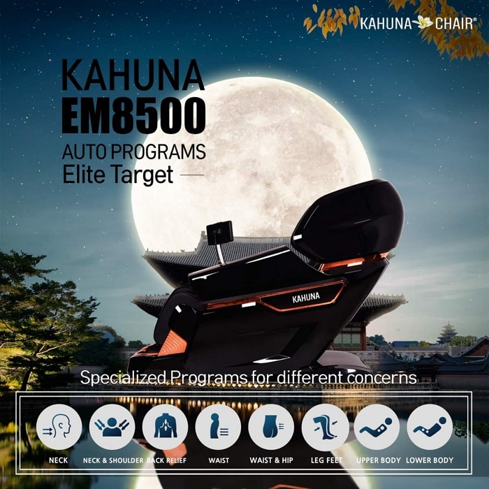 Kahuna EM-8500 Massage Chair Elite Auto Programs