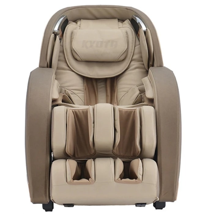 Kyota Kansha M878 4D Massage Chair in Gold & Tan Front View