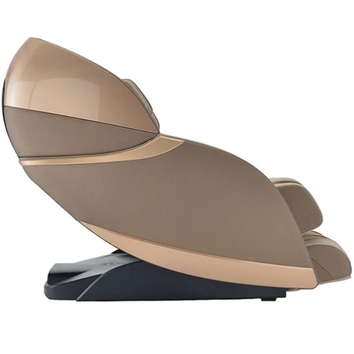 Kyota Kansha M878 4D Massage Chair in Gold & Tan Side View