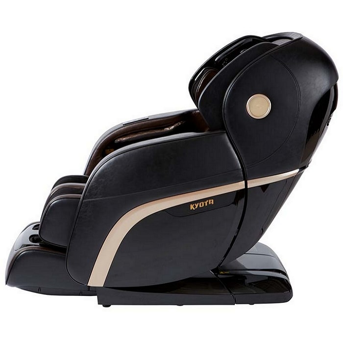 Kyota Kokoro M888 4D Massage Chair in Black Brown Side View
