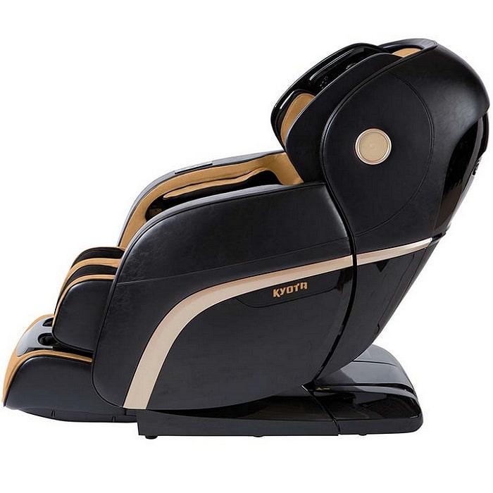Kyota Kokoro M888 4D Massage Chair in Brown Saddle Side View
