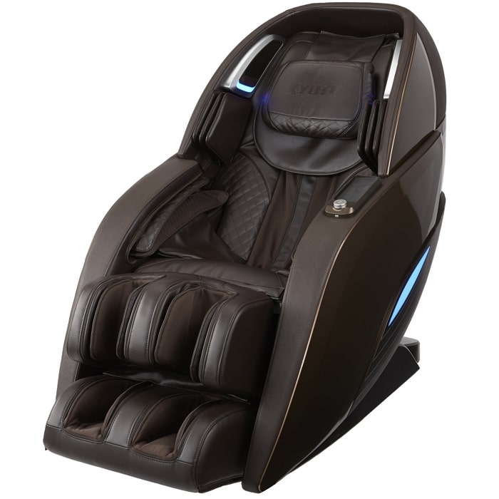 Kyota Yutaka M898 4D Massage Chair in Brown with White Background