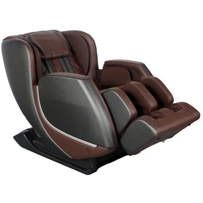 Kyota E330 Kofuko Massage Chair in Black and Brown Partially Reclined