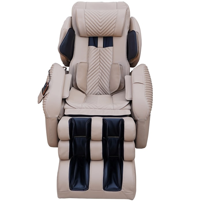 Luraco i9 Max Plus Royal Edition Massage Chair in Cream Front View