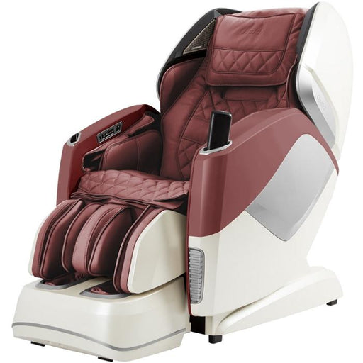 Osaki OS Pro Maestro 4D Massage Chair in burgundy semi side view