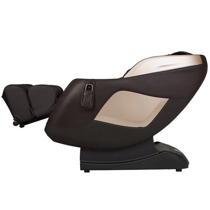 Osaki OS Pro 3D Sigma Massage Chair in Brown Reclined Position