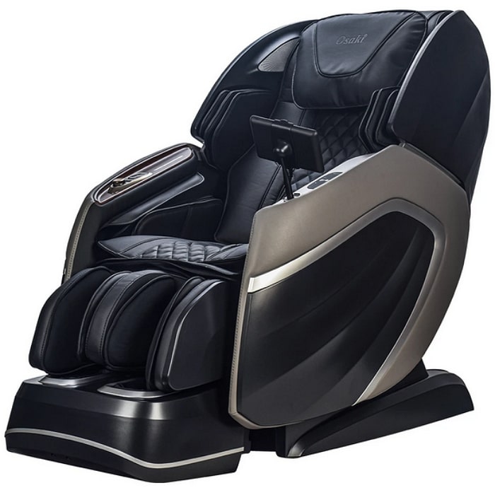 Osaki OS Pro 4D Emperor Massage Chair in Black & Grey