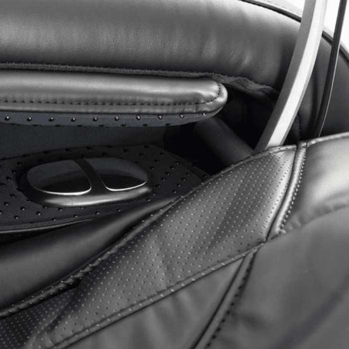 Osaki Pro Alpina Massage Chair in black armrest buttons
