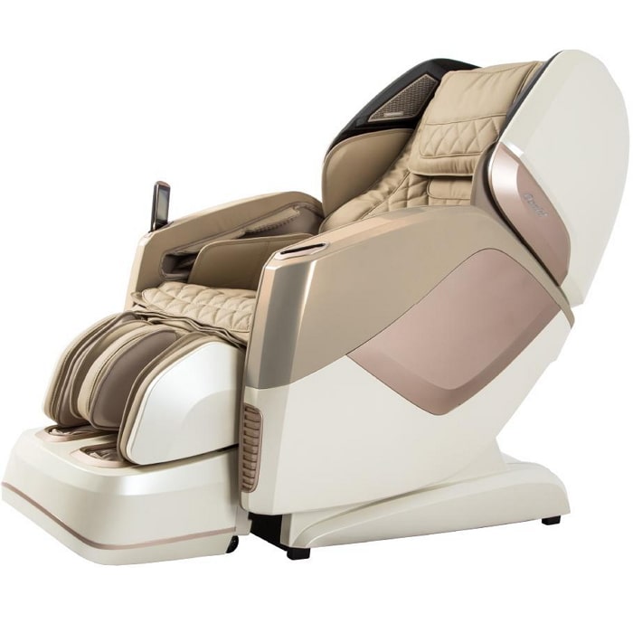 Osaki OS Pro Maestro 4D Massage Chair in Beige semi side view