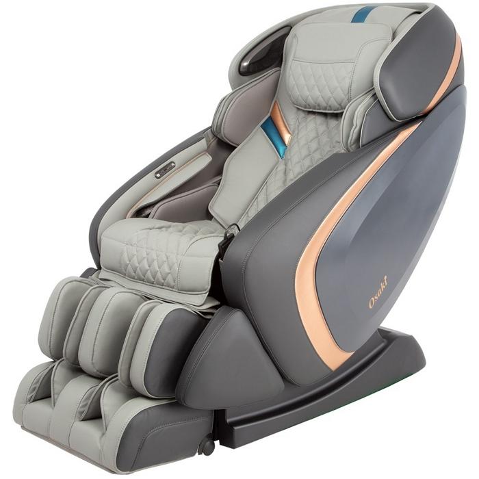 Osaki OS-Pro Admiral Massage Chair in Grey semi side view