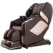 Osaki OS 4D Pro Maestro LE Massage Chair in brown color semi side view