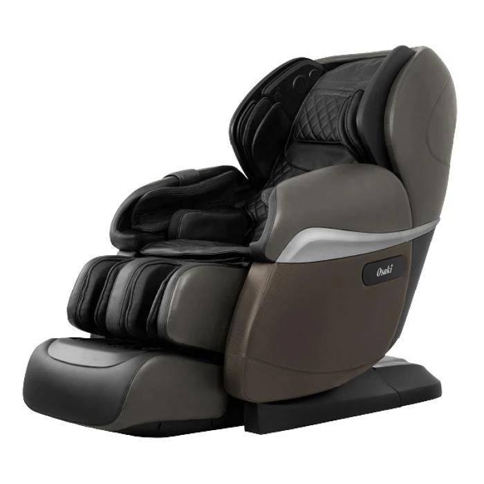 Osaki OS Pro Paragon 4D Massage Chair in dark grey semi side view