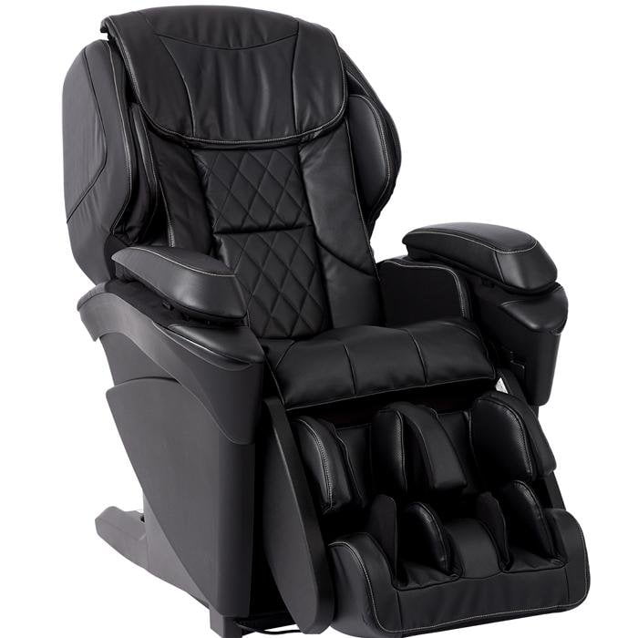 Panasonic MAJ7 Massage Chair in Black Angled View with white background