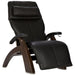 Human Touch Perfect Chair PC-420 with Black Premium Leather & Dark Walnut base.