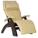 Human Touch Perfect Chair PC-420 with Ivory Premium Leather & Supreme Package with Dark Walnut base.