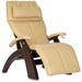 Human Touch Perfect Chair PC-420 with Ivory Premium Leather & Dark Walnut base.