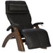 Human Touch Perfect Chair in Black Premium Leather and Walnut base.