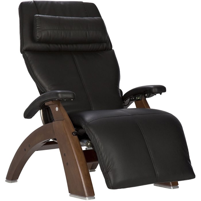 Perfect Chair PC-600 Walnut Base Black Premium Leather Supreme