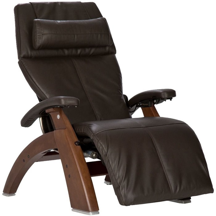 Perfect Chair PC-600 Walnut Base Espresso Premium Leather Performance