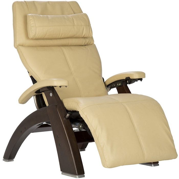 Perfect Chair PC-610 Dark Walnut Base Ivory Premium Leather Supreme