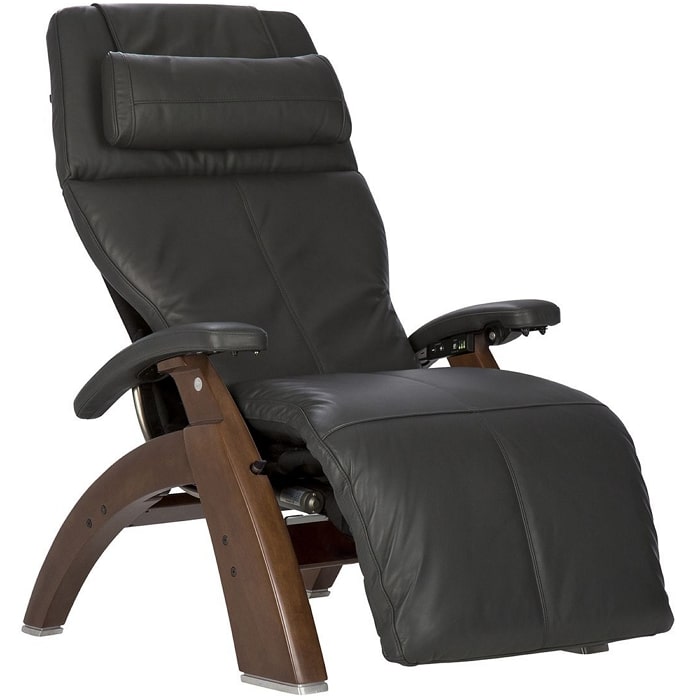 Perfect Chair PC-610 Walnut Base Gray Premium Leather Supreme
