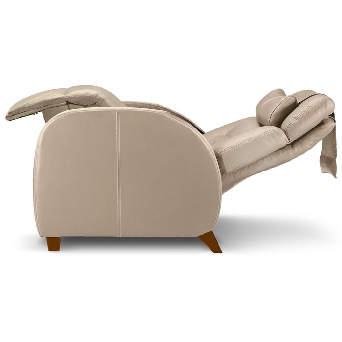 Positive Posture Café+ Zero Gravity Recliner in Dune Reclined Position