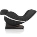 Positive Posture Sol Massage Chair in Black Reclined Position