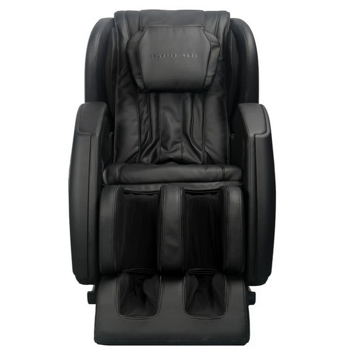 Sharper Image Revival Massage Chair in Black Front View