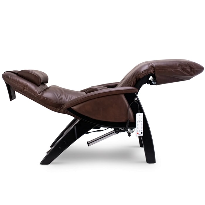 Svago SV-395 ZGR Plus Zero Gravity Recliner in Chestnut zero gravity position.