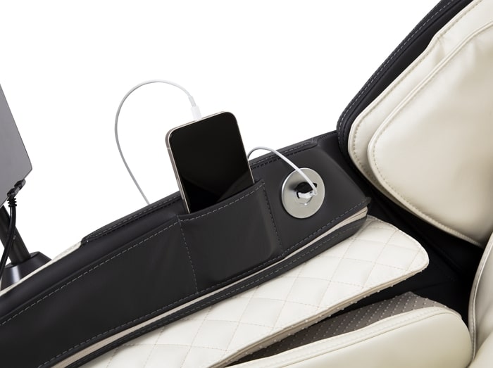 Titan 4D Fleetwood LE Massage Chair Side Pocket with USB Port