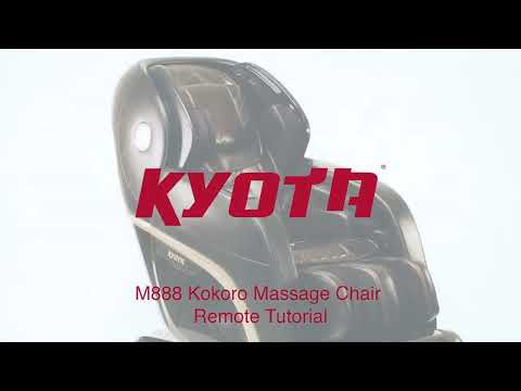 Kyota Kokoro M888 4D Massage Chair controller tutorial video.