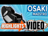 Osaki OS Pro Maestro 4D Massage Chair Video